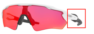Aste originali Oakley OO9001 Radar EV XS Path, colore 05 · Bianco lucidato