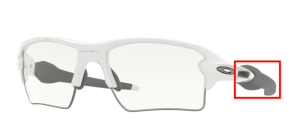 Aste originali Oakley OO9188 Flak 2.0 Xl, colore 9188 · G4 bianco lucidato