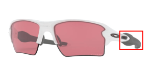 Aste originali Oakley OO9188 Flak 2.0 Xl, colore 9188 · B1 bianco lucidato