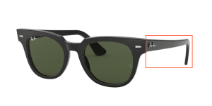 Aste originali Ray-Ban RB2168 Meteor, colore 901 · Nero