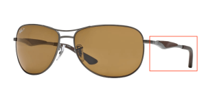 Aste originali Ray-Ban RB3519 Pezzi, colore 029 · Opaco gunmetal