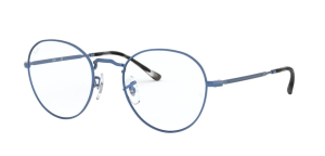 Aste originali Ray-Ban RB3582V vista, colore 3071 · Sand trasparent blu