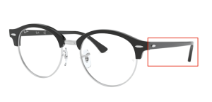 Aste originali Ray-Ban RB4246V vista, colore 2000 · Nero lucido
