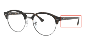 Aste originali Ray-Ban RB4246V vista, colore 2012 · Avana scuro