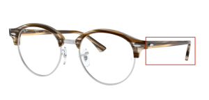 Aste originali Ray-Ban RB4246V vista, colore 5749 · Marrone/grigio stripped