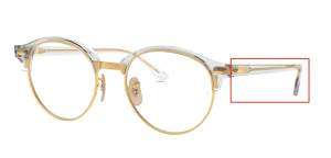 Aste originali Ray-Ban RB4246V vista, colore 5762 · Trasparent