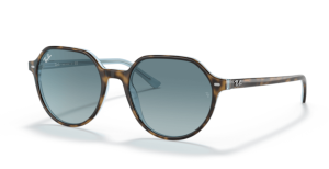 Ray-Ban RB2195 THALIA, colore 13163m avana su blu chiaro