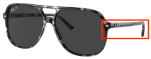Lenti originali Ray-Ban RB2198 Bill, colore 48 · Nero polarizzato