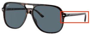 Aste originali Ray-Ban RB2198 Bill, colore 902 · Avana