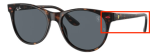 Aste originali Ray-Ban RB2202M, colore F613 · Avana