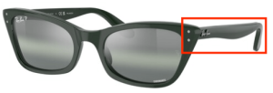 Aste originali Ray-Ban RB2299 Lady Burbank, colore 6659 · Verde