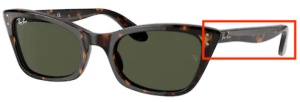 Aste originali Ray-Ban RB2299 Lady Burbank, colore 902 · Avana