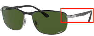 Aste originali Ray-Ban RB3671CH, colore 9144 · Nero