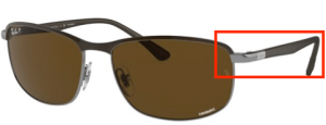 Aste originali Ray-Ban RB3671CH, colore 9203 · Marrone
