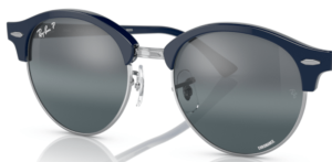 Lenti originali Ray-Ban RB4246 Clubround, colore 1366G6 · Blu su argento