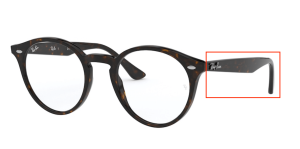 Aste originali Ray-Ban RB2180V vista, colore 2012 · Avana scuro
