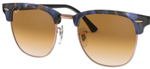Lenti originali Ray-Ban RB3716 Clubmaster Metal, colore 51 · Marrone chiaro sfumato