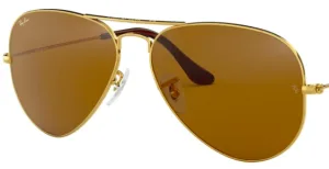 Lenti originali Ray-Ban RB3025 Aviator Large Metal, colore B15 · Marrone