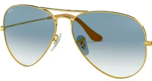 Lenti originali Ray-Ban RB3025 Aviator Large Metal, colore 3F · Blu sfumato