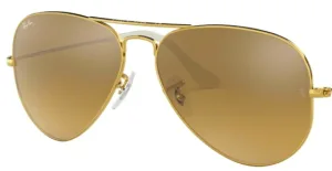 Lenti originali Ray-Ban RB3025 Aviator Large Metal, colore 3K · Marrone sfumato argento specchio