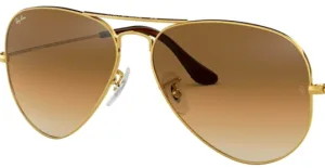 Lenti originali Ray-Ban RB3025 Aviator Large Metal, colore 51 · Marrone chiaro sfumato