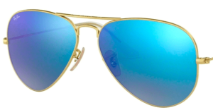 Lenti originali Ray-Ban RB3025 Aviator Large Metal, colore 17 · Blu flash specchio