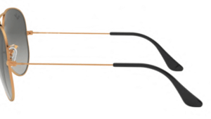 Aste originali Ray-Ban RB3026 Aviator Large Metal II, colore 197 · Bronzo