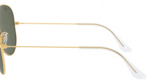 Aste originali Ray-Ban RB3026 Aviator Large Metal II, colore L2846 · Arista