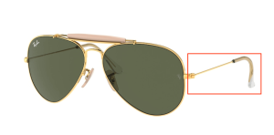 Aste originali Ray-Ban RB3029 Outdoorsman II, colore L2112 · Golden
