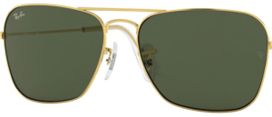 Lenti originali Ray-Ban RB3136 Caravan, colore G15 · Verde classico
