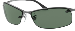 Lenti originali Ray-Ban RB3183, colore 71 · Verde · plastica