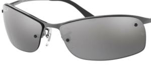 Lenti originali Ray-Ban RB3183, colore 82 · Argento polarizzato(semi · specchio) · plastica