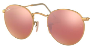 Lenti originali Ray-Ban RB3447 Round Metal, colore Z2 · Rame flash specchio