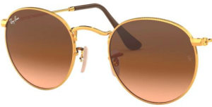 Lenti originali Ray-Ban RB3447 Round Metal, colore A5 · Marrone sfumato