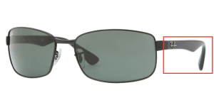 Aste originali Ray-Ban RB3478, colore 002 · Nero