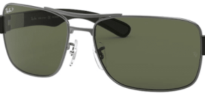 Lenti originali Ray-Ban RB3522, colore 9A · Verde polarizzato · plastica