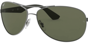Lenti originali Ray-Ban RB3526, colore 9A · Verde polarizzato · plastica