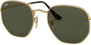 Lenti originali Ray-Ban RB3548N Hexagonal, colore G15 · Verde classico