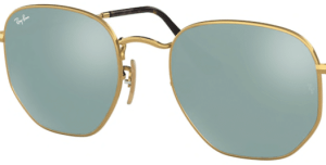 Lenti originali Ray-Ban RB3548N Hexagonal, colore 30 · Verde chiaro specchio total argento