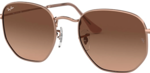 Lenti originali Ray-Ban RB3548N Hexagonal, colore A5 · Marrone sfumato