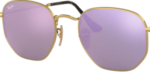 Lenti originali Ray-Ban RB3548N Hexagonal, colore 8O · Specchio wisteria flash