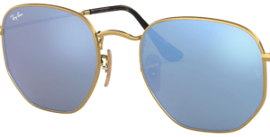 Lenti originali Ray-Ban RB3548N Hexagonal, colore 9O · Sky blu flash specchio