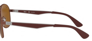 Aste originali Ray-Ban RB3549, colore 012 · Marrone opaco