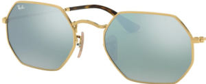 Lenti originali Ray-Ban RB3556 Octagonal, colore 30 · Argento flash specchio
