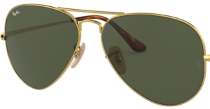 Lenti originali Ray-Ban RB3689 Aviator Metal II, colore 31 · Verde