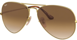 Lenti originali Ray-Ban RB3689 Aviator Metal II, colore 51 · Marrone chiaro sfumato