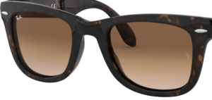 Lenti originali Ray-Ban RB4105 Folding Wayfarer, colore 51 · Marrone chiaro sfumato