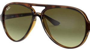 Lenti originali Ray-Ban RB4125 Cats, colore A6 · Marrone sfumato verde