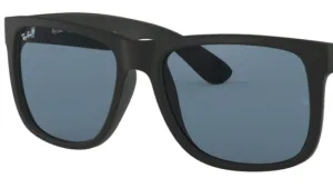 Lenti originali Ray-Ban RB4165 Justin, colore 2V · Blu scuro polarizzato · plastica