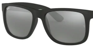 Lenti originali Ray-Ban RB4165 Justin, colore 6G · Specchio grigio total · plastica